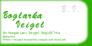 boglarka veigel business card